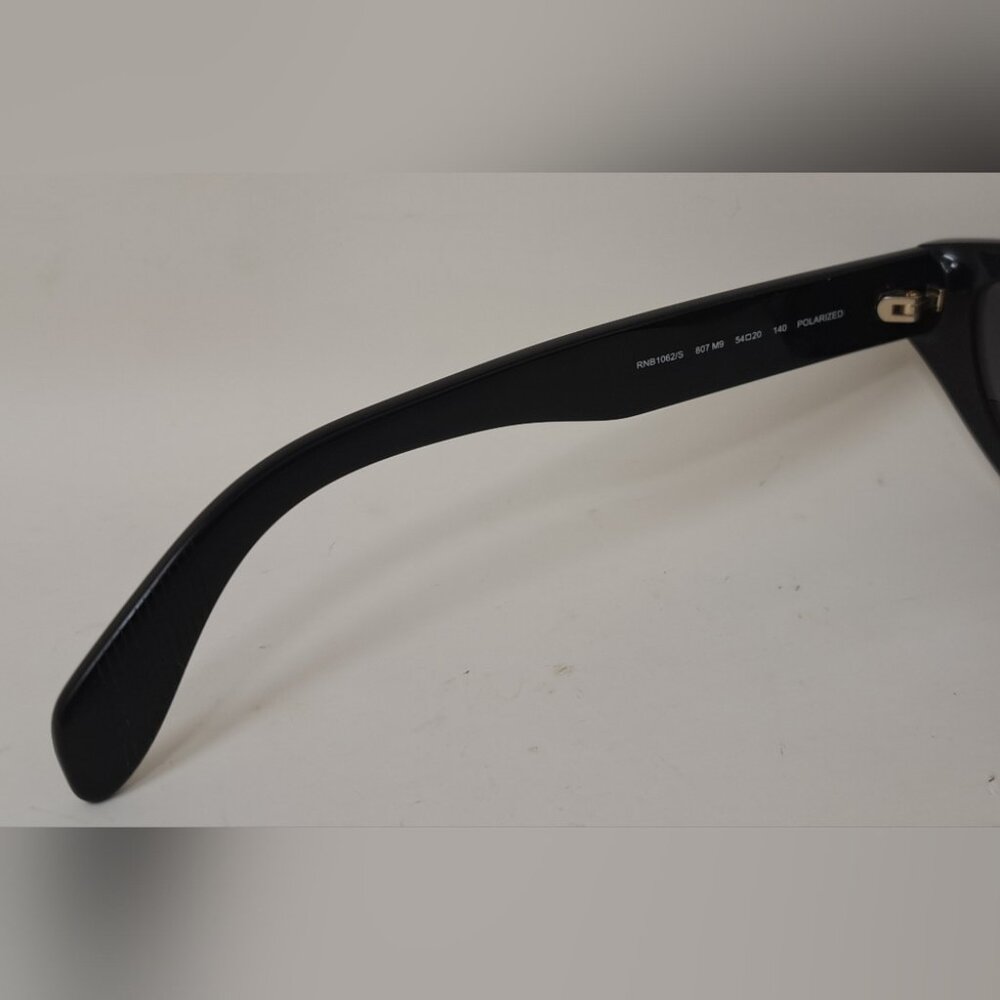 rag & bone Sunglasses Black Smoke Gray Cat-Eye Polarized RNB1062/S 54-20-140 - Picture 4 of 16